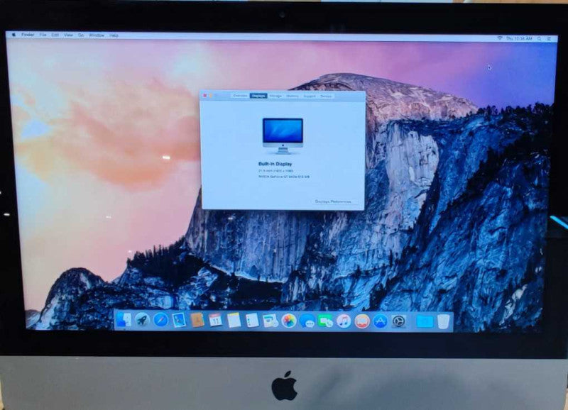 Apple iMac A1418 Late 2012 21.5\\" Core i5 2.7GHz 8GB 1TB HDD MacOS 10.10.5