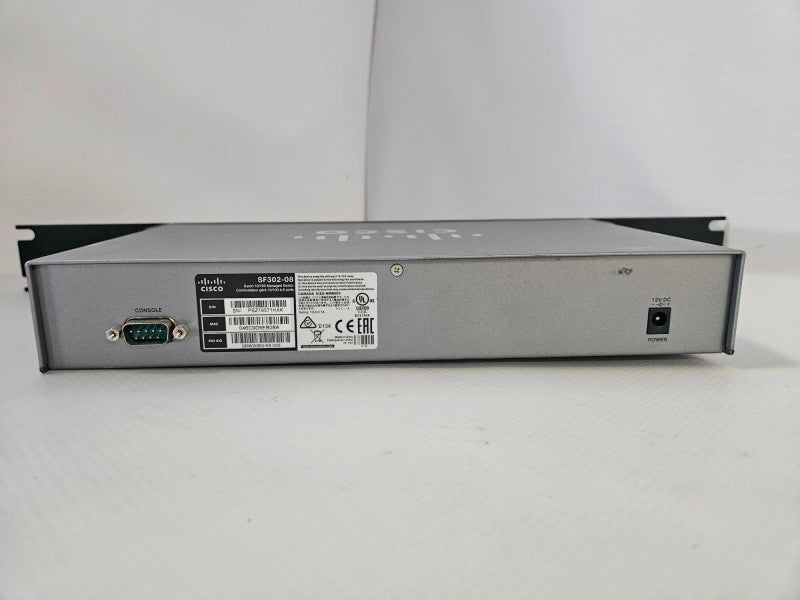 Cisco SF302-08 8-Port 10/100  Managed Switch + Rack Mount Ears )