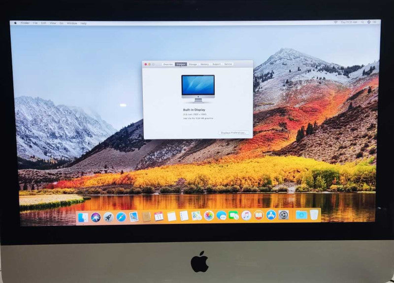 Apple iMAC Late 2013 21.5\\" A1418 I5 2.7GHz 8GB 1TB Iris Pro ME086LL/A
