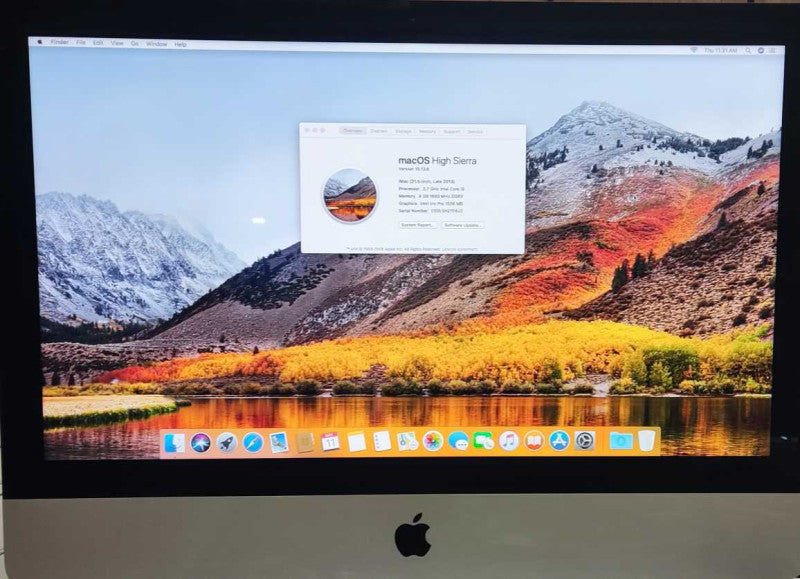 Apple iMAC Late 2013 21.5\\" A1418 I5 2.7GHz 8GB 1TB Iris Pro ME086LL/A