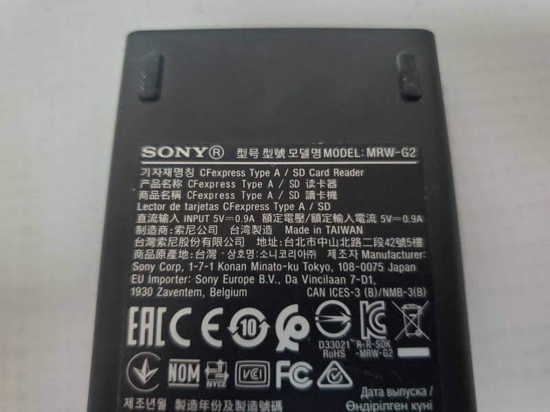 SONY MRW-G2 CFExpress/SD Card Reader |