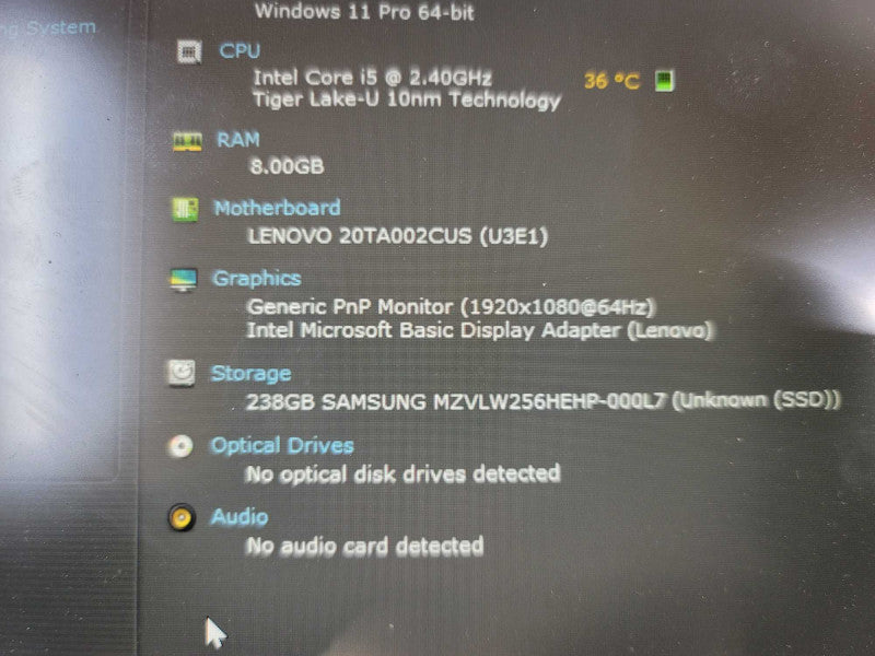 Lenovo ThinkPad E14 i5-1135G7, 8GB DDR4, 256GB SSD Q