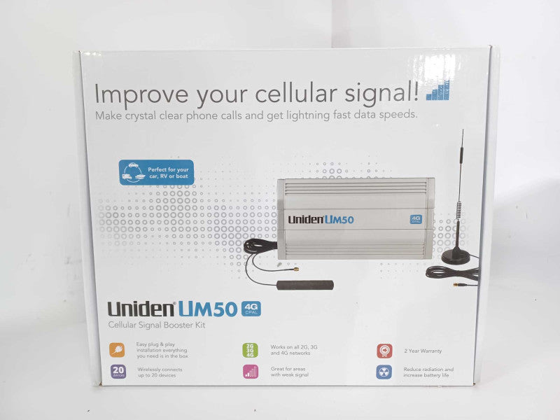 Uniden UM50 Car/RV/Boat Cellular Booster Kit C27G-5S _