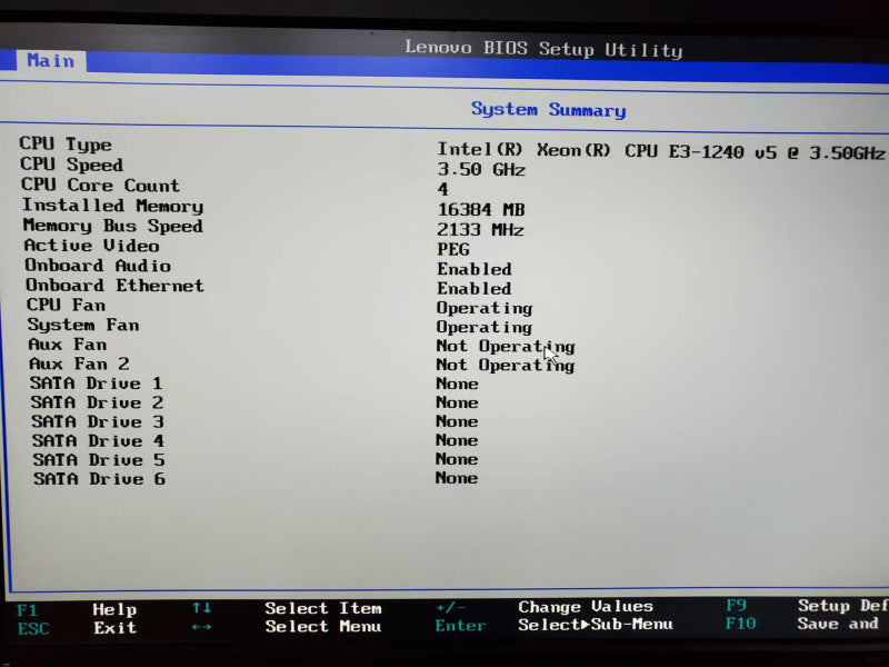 Lenovo ThinkStation P310 E3-1214(v5) @ 3.5GHz 16GB DDR4 No HDD (