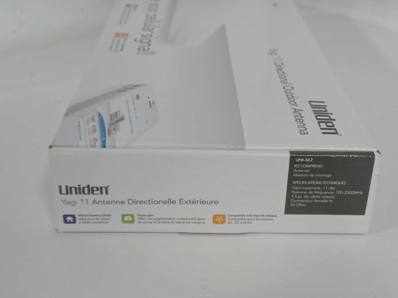 Uniden UNI-367 yagi 11 Directional outdoor Antenna 700-2500MHz _