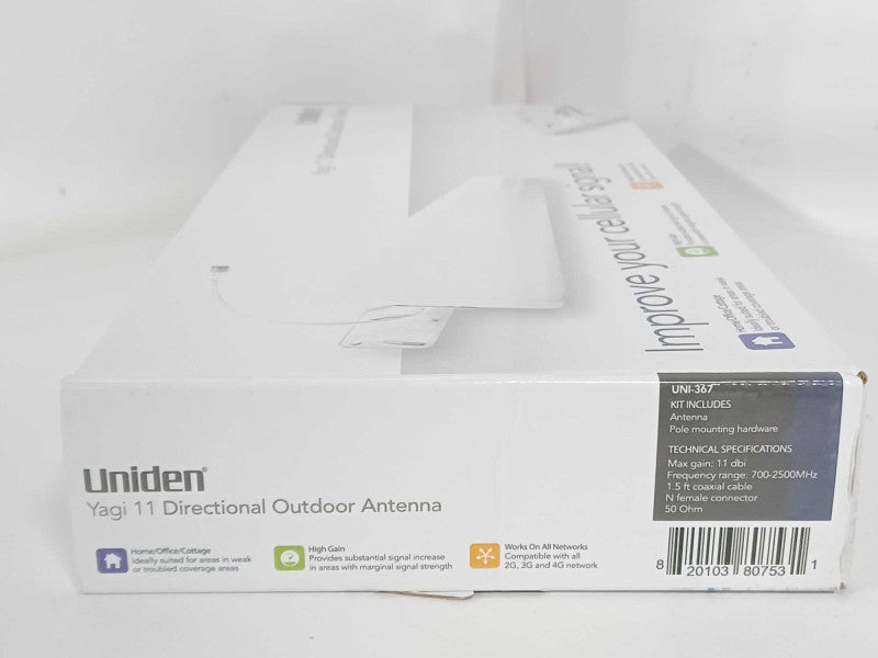 Uniden UNI-367 yagi 11 Directional outdoor Antenna 700-2500MHz _