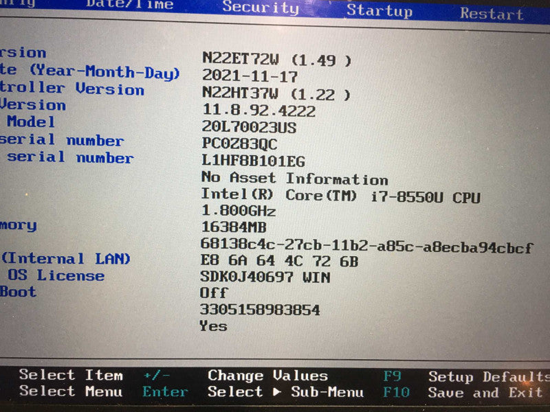 Lenovo Thinkpad T480s i7-8550u, 16GB DDR4, 256GB m.2 (Touchscreen)