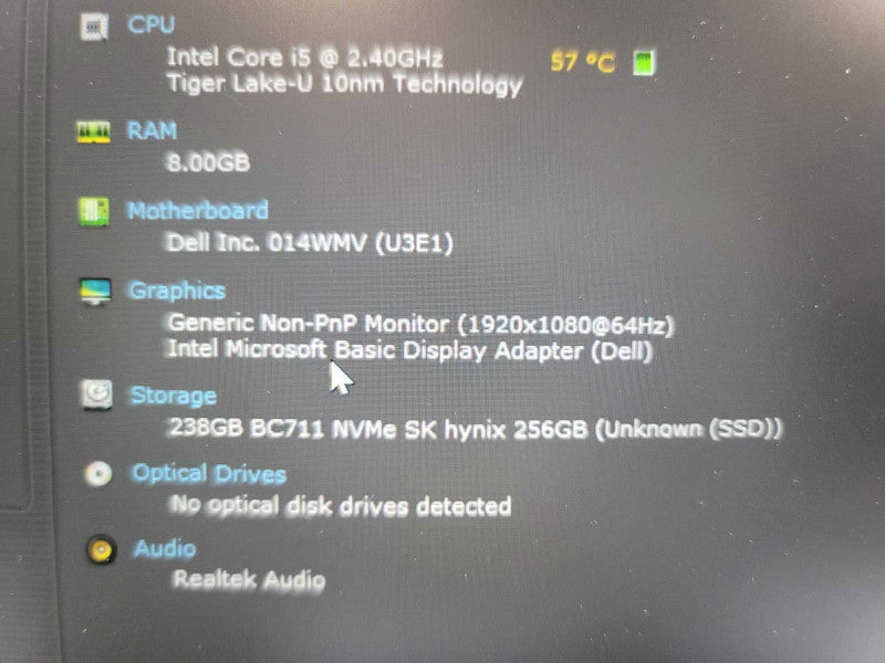 Dell Latitude 3420 13\\" i5-1135G7@ 2.4GHz, 8GB DDR4, 256GB SSD