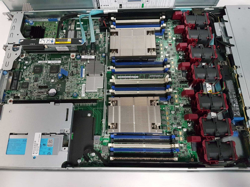 HP Proliant DL360 Gen9 2x Xeon E5-2623 V3 @ 3.00ghz / 32gb ram / P440ar raid #