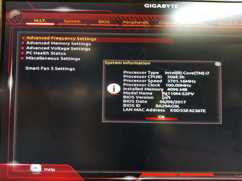 Custom PC - Intel i7-6700 @ 3.40 GHZ 8GB DDR4