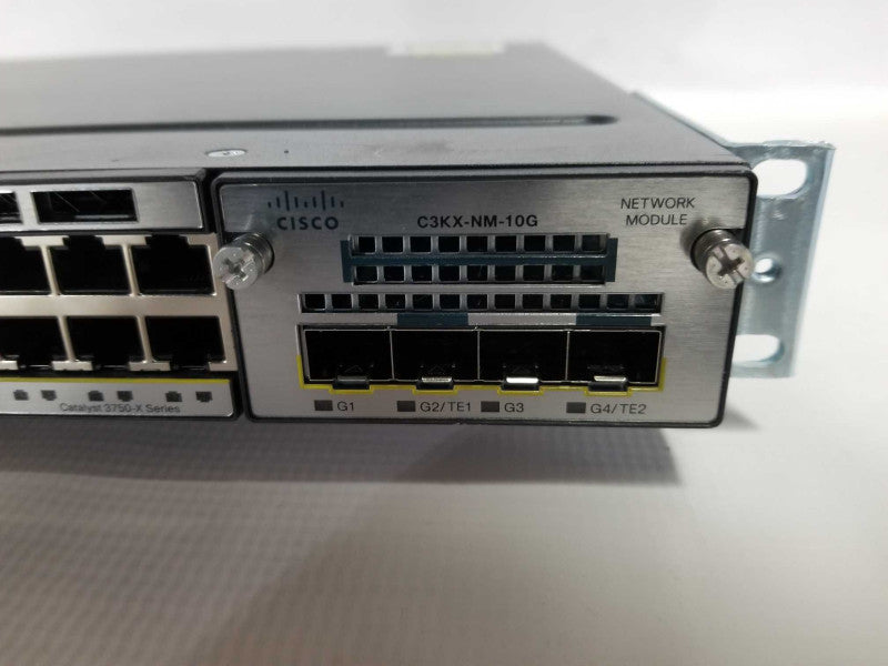Cisco Catalyst WS-C3750X-48T-F 48 Port 3750X Gigabit Switch - 10G Module  Q#