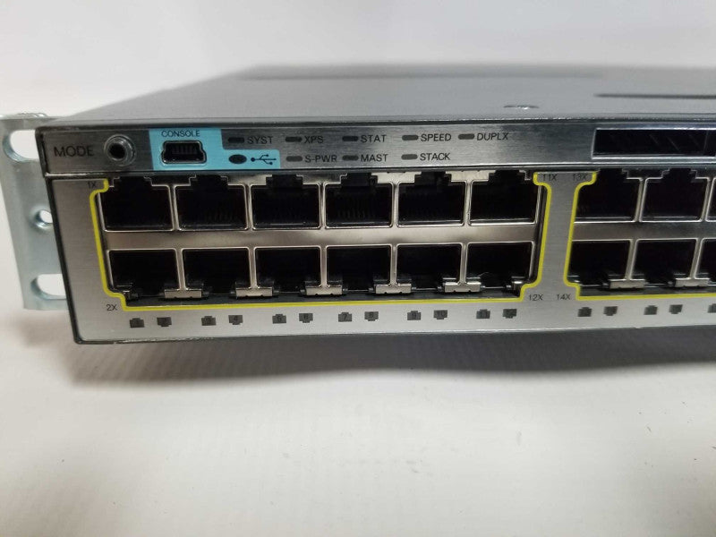 Cisco Catalyst WS-C3750X-48T-F 48 Port 3750X Gigabit Switch - 10G Module  Q#