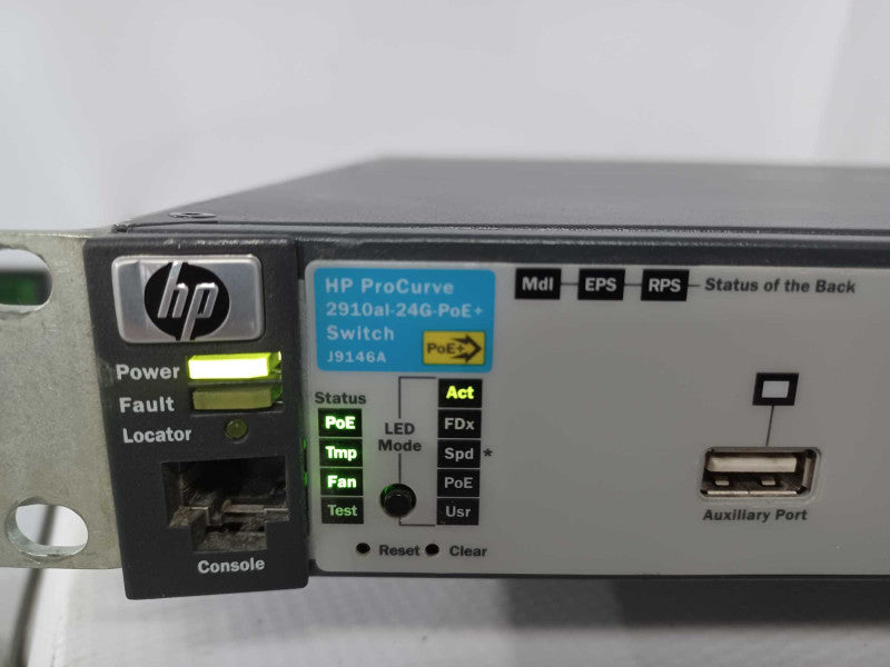 HP ProCurve 2910al-24G-PoE+ J9146A Gigabit PoE+ Switch w/ Bracket  _