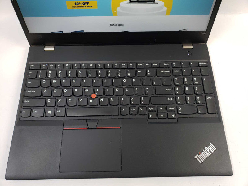 Lenovo ThinkPad T580 intel i7-8650U @ 1.90GHz / 8GB Ram / 256GB M.2