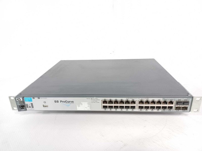 HP ProCurve 2910al-24G 24 Port Network Switch J9145A w/ rack mount ears _