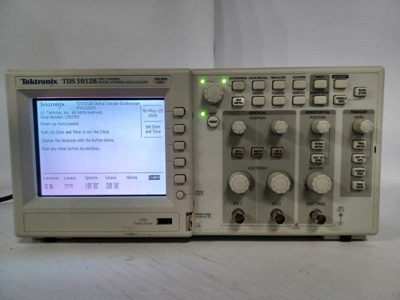 Tektronix TDS 1012B two channel digital storage osciloscope 100MHz 1GS/s, SEE _