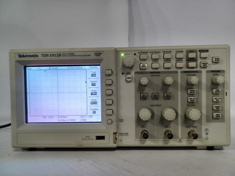 Tektronix TDS 1012B two channel digital storage osciloscope 100MHz 1GS/s, SEE _