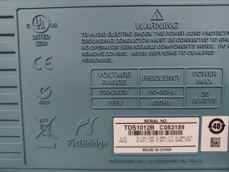 Tektronix TDS 1012B two channel digital storage osciloscope 100MHz 1GS/s, SEE _