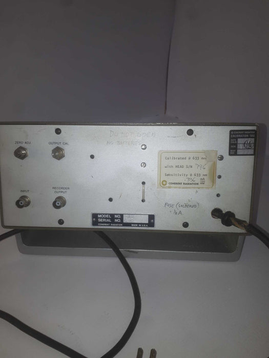 Coherent Radiation - Palo Alto Model #-212