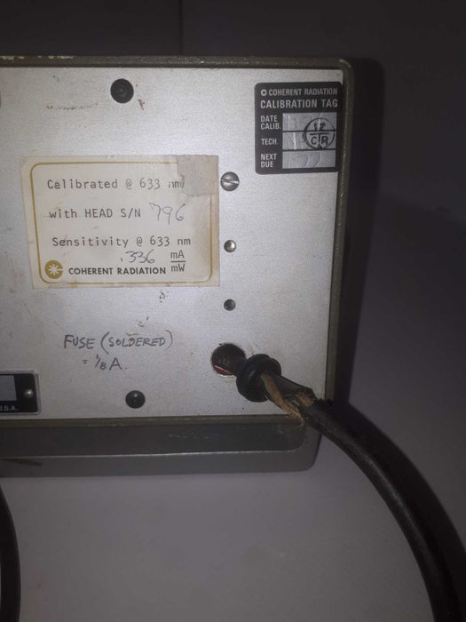 Coherent Radiation - Palo Alto Model #-212