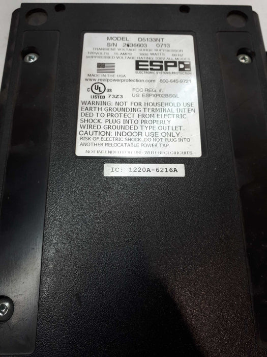 ESP D5133NT Surge Protector 120V 15 Amp Power EMI Filter &