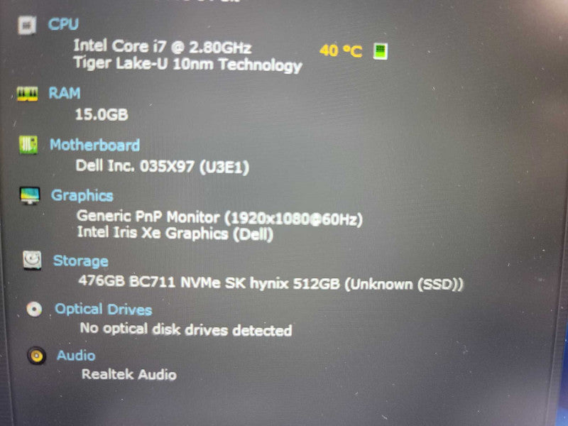 Dell Latitude 5420 14\\" i7-1165G7 @ 2.8GHz, 16GB DDR4, 512 GB SSD