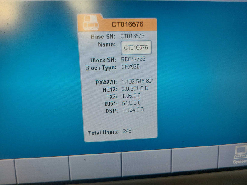 BIO-RAD CFX96 C1000 TOUCH Real-Time PCR System (AS-IS)