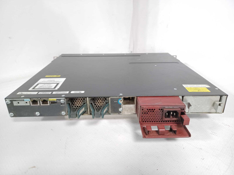 Cisco WS-C3560X-48PF-L 48 Port PoE+ Gig w/ C3KX-NM-10G, 1x C3KX-PWR-1100WAC SEE _