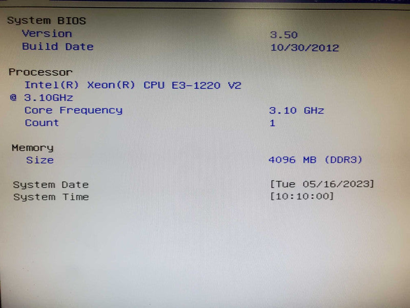 Lenovo ThinkServer TS430 E3-1220 V2, 4GB DDR3, No RAID |