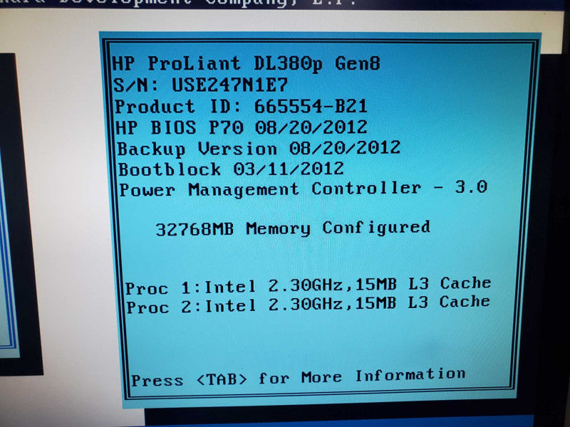 HP ProLiant DL380p Gen8 2x E5-2630 0, 32GB DDR3, P420i RAID, 24x 2.5\\" Bay |
