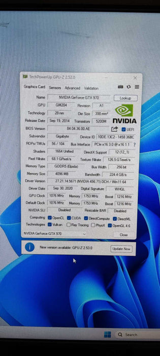 GIGABYTE NVIDIA GeForce GTX 970 4 GB GDDR5 Graphics Card