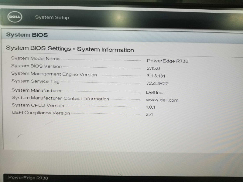Dell Poweredge R730 2x Xeon E5-2699 V3 @ 2.30ghz / 32gb ram / H730 Mini Raid #
