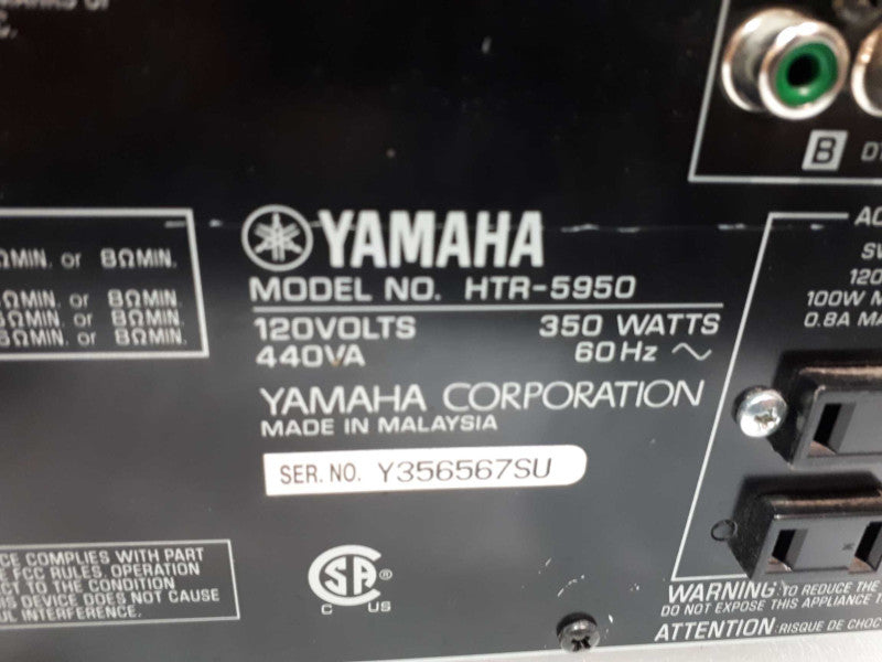 Yamaha HTR 5950 6.1 Channel 350 Watt Receiver Amplifier &