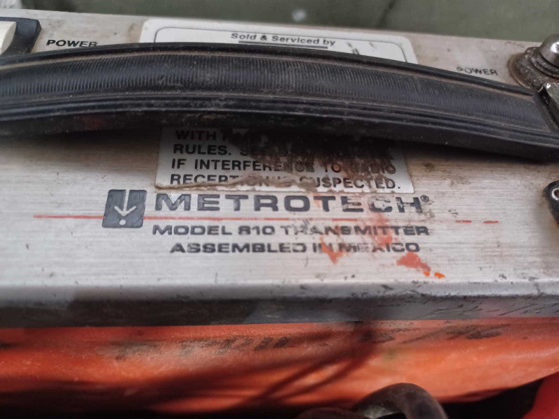 Metrotech 810 Line Tracer Utility Wire Cable Pipe Locator With Case, Read _