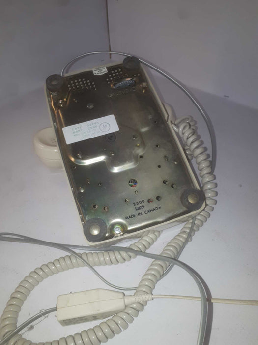 ITT 2500 Telephone Single Line Analog Beige Vintage Push Button Phone