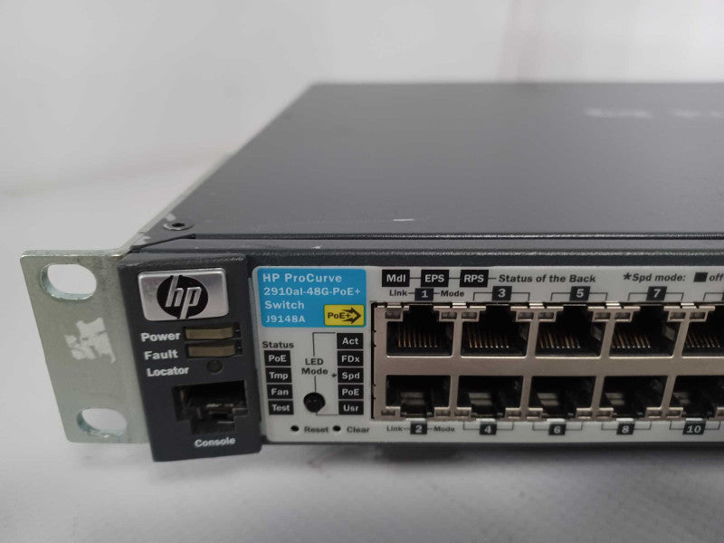 HP ProCurve 2910al-48G-PoE+ 48 Port Gigabit Ethernet Switch J9148A Q_