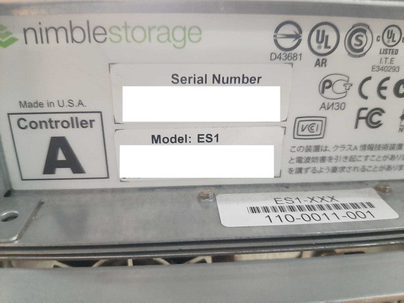 Nimble Storage SAN Expansion Array ES1 No HDD Q$