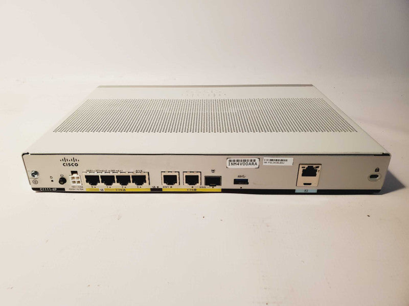 Cisco ISR 1100 Series (C1111-4P) 4 x 1GB RJ45 Managed Ethernet Router (