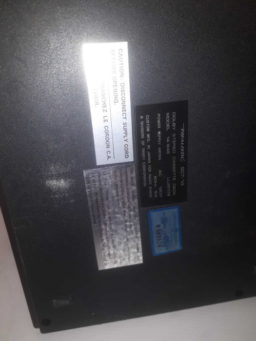 Realistic Cassette Tape Deck SCT-14