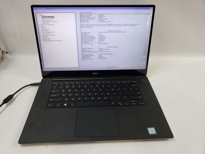 Dell Precision 5510 Xeon E3-1505M @ 2.80GHz / 8GB Ram / 256GB M.2