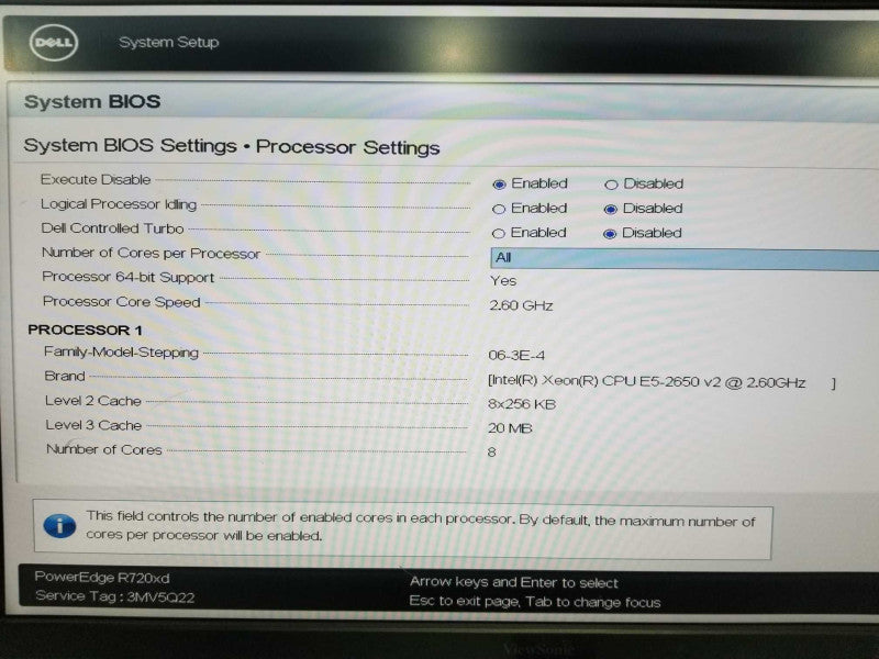 Dell Poweredge R720xd Xeon E5-2650 V2 @ 2.60ghz / 64gb ram / H710P Mini #\t #