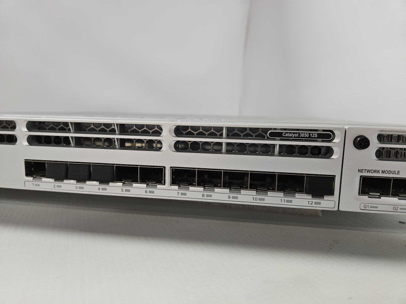 Cisco WS-C3850-12S-S 12 Ports Managed Network Switch w/ Rack Mount Ears
