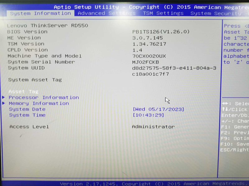 lenovo thinkserver RD550 2x Xeon E5-2650 V3 @ 2.30ghz / 32gb ram / RAID 720i  #