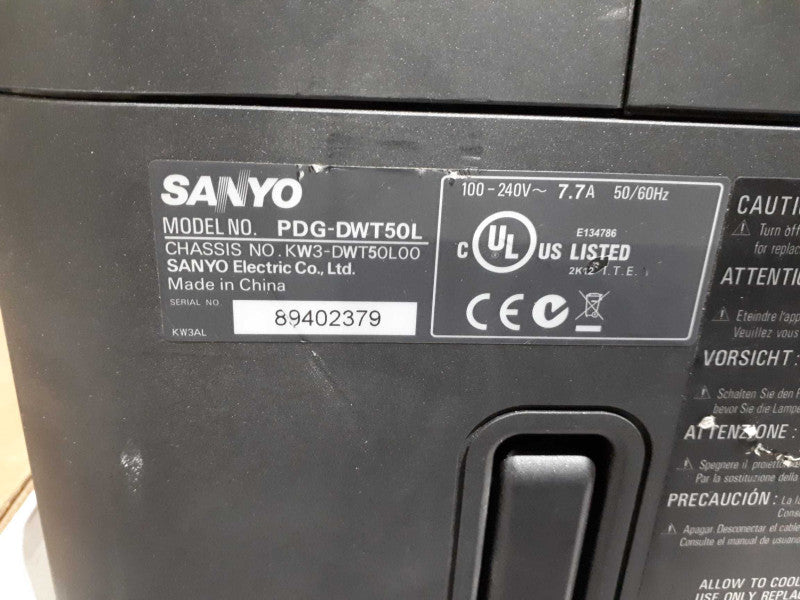 Sanyo PDG-DWT50L DLP Projector &