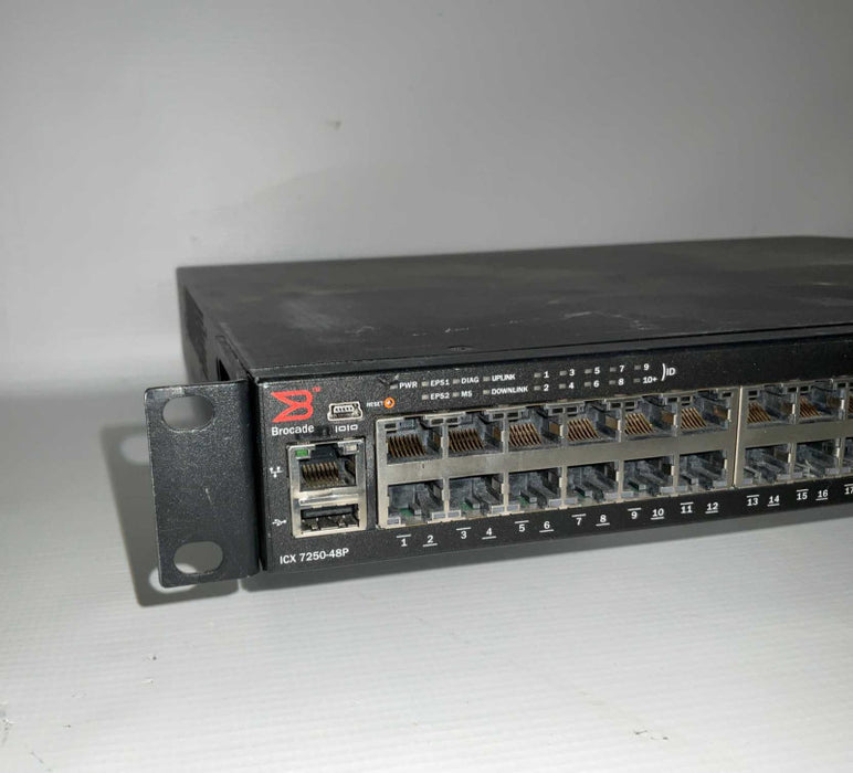 Brocade ICX7250-48P 48 Port Gigabit network switch  Q-