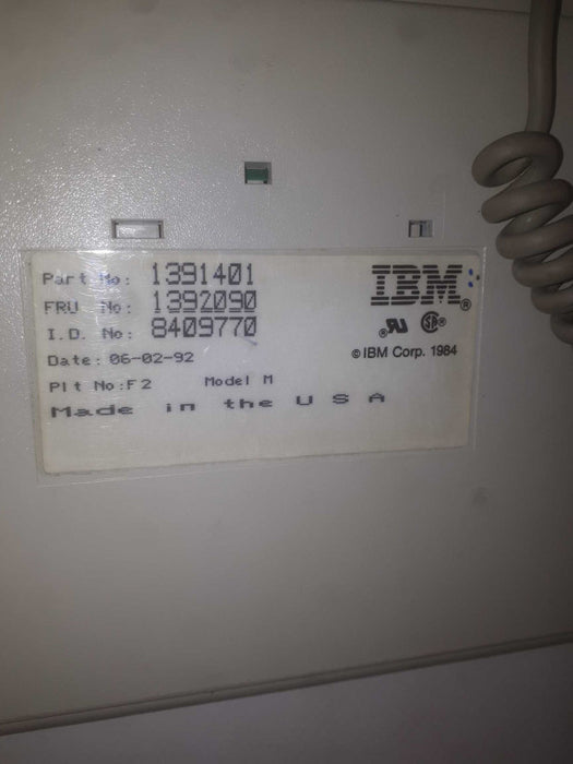 IBM corp 1984 model m part #1391401