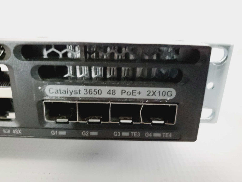 Cisco Catalyst 3650 48 Port PoE 4x1G IP Base Switch WS-C3650-48PS-S 2x PSU (