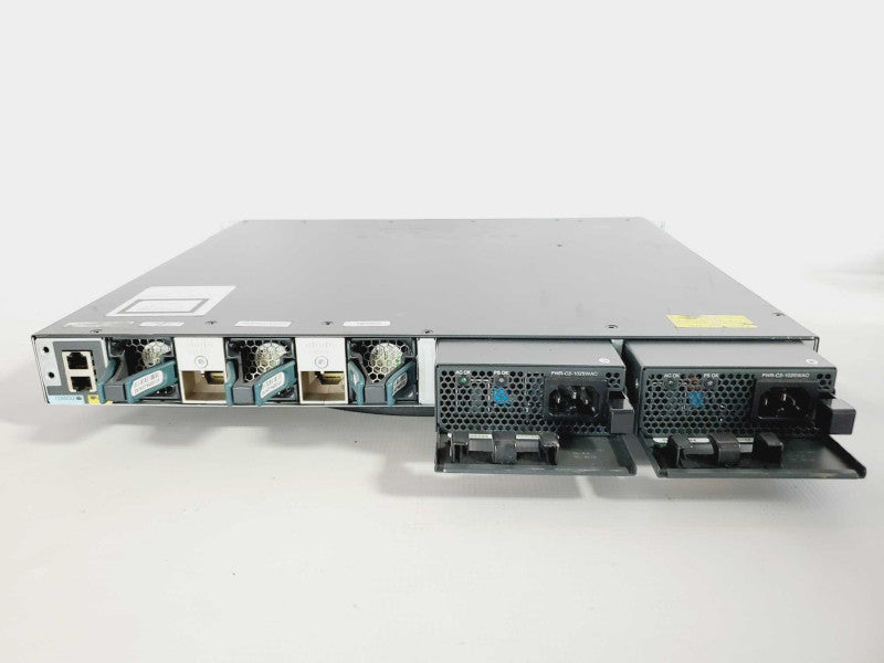 Cisco Catalyst 3650 48 Port PoE 4x1G IP Base Switch WS-C3650-48PS-S 2x PSU (