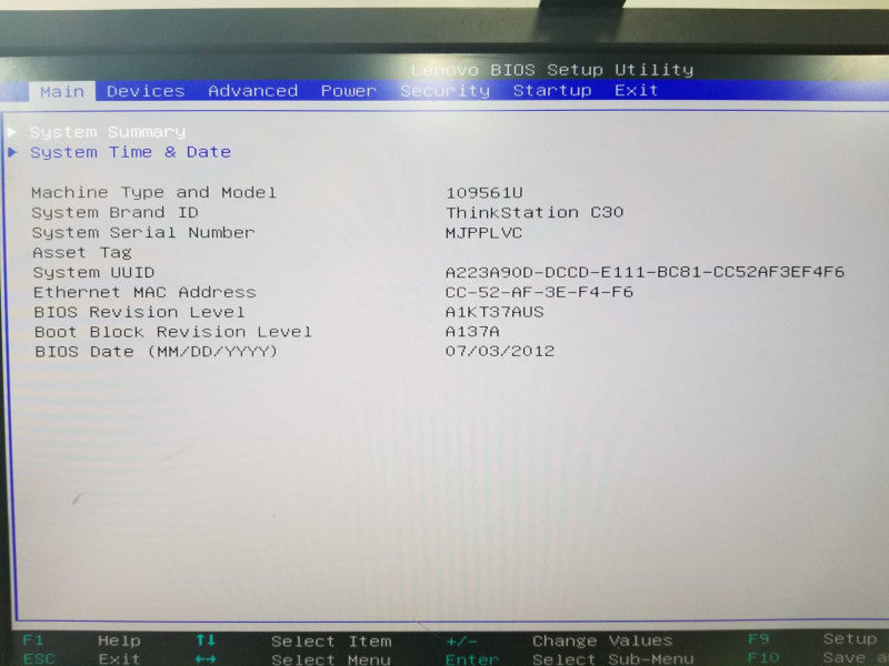 Lenovo Thinkstation C30 Xeon E5-2630 @ 2.30ghz / 28gb ram / READ #