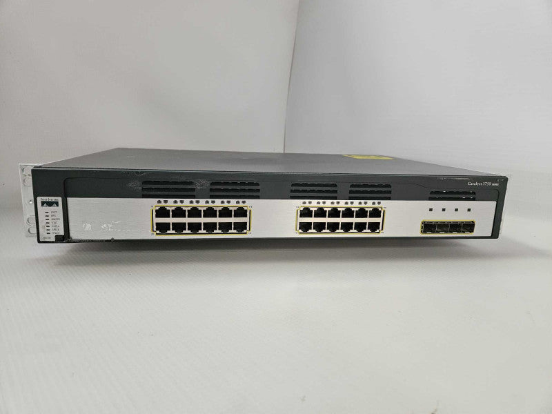 Cisco WS-C3750G-24TS-S 24 Port Managed Gigabit Switch )